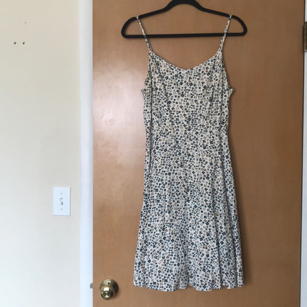 Floral sundress with fit-and-flare silhouette